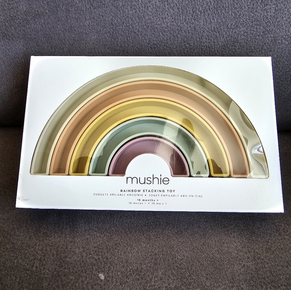 Mushie Brand Rainbow Stacker Toy